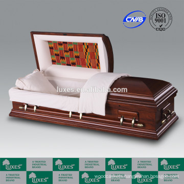 LUXES Bordeaux Funeral Wooden Caskets Colourful Casket Coffin